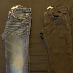 2 pairs of express jeans. Slim fit.